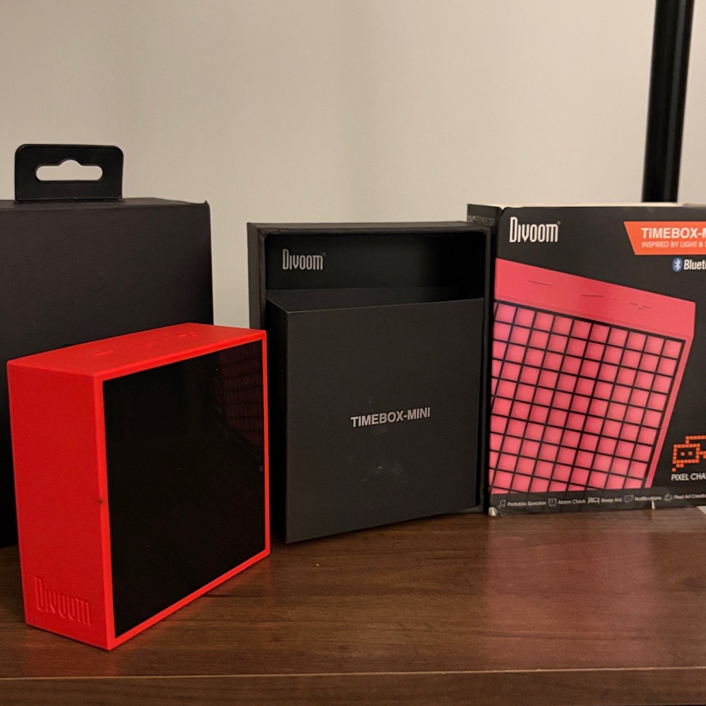 Timebox-Mini Red Bluetooth Speaker